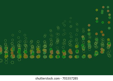 Abstract background with shape of pentagon pattern. Vector illustration graphic.