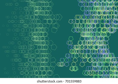 Abstract background with shape of pentagon pattern. Vector illustration graphic.