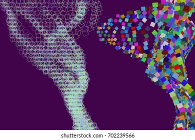 Abstract background with shape of square, rectangle pattern. Vector illustration graphic.