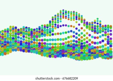 Abstract background with shape of star pattern. Vector illustration graphic.