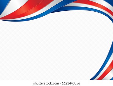 Abstract background with shapes with the colors of the flag of Costa Rica to use as Diploma or Certificate