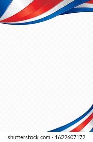 Abstract background with shapes with the colors of the flag of Costa Rica to use as Diploma or Certificate