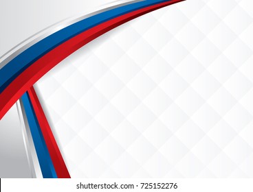 Abstract background with shapes with the colors of the flag of Russia, to use as Diploma or Certificate