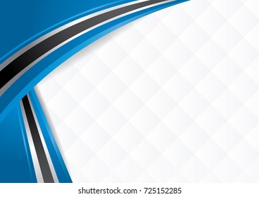 Abstract background with shapes with the colors of the flag of Botswana, to use as Diploma or Certificate