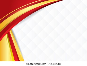 Abstract background with shapes with the colors of the flag of Spain, to use as Diploma or Certificate