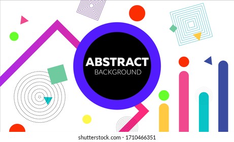 Abstract Background with shapes composition. Eps10 vector.