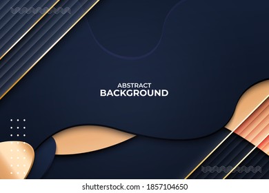 abstract background shapes dynamic with line golden.