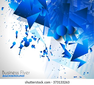 Abstract Background with Shapes Explosion For Cover, Flyers template, Brochure Layouts, Prnted Material, Business Cards, Magazine Page Patterns.