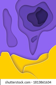 Fondo abstracto con forma de formas. Estilo de papel. Vector de material.