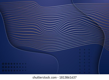 Fondo abstracto con forma de formas. Estilo de papel. Vector de material.