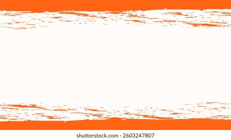 ABSTRACT BACKGROUND WITH SHAPES MESSY BRUSH ORANGE COLOR DESIGN VECTOR TEMPLATE FOR WALLPAPER, COVER DESIGN
