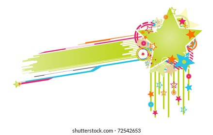 Abstract background from shapes and symbols with copy space