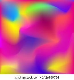 Abstract background with shapes. Vector illustration. Colors pink, blue, yellow, purple. Design desktop wallpaper.