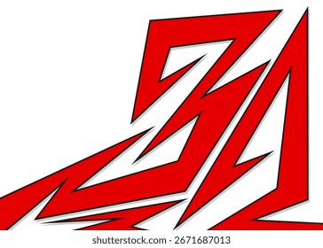 Fundo abstrato com padrão de linha de seta afiada e com alguma área de espaço de cópia