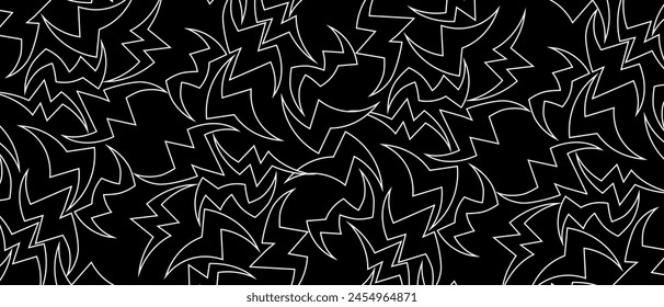 Abstract background with sharp shapes. Modern black and white background. Vector EPS 10