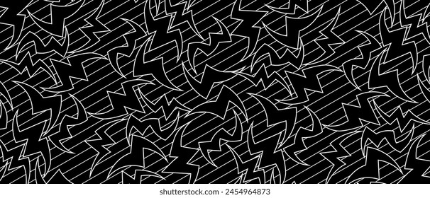 Abstract background with sharp shapes. Modern black and white background. Vector EPS 10