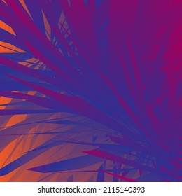 Abstract background with sharp texture. Blue and purple gradient. Vector.