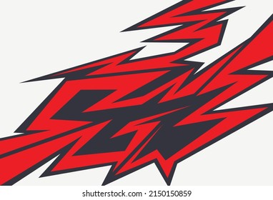 Abstract background with sharp and zigzag line pattern