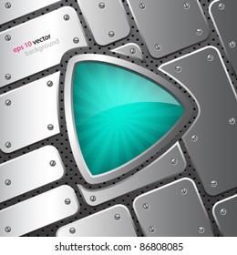 Abstract background with shield