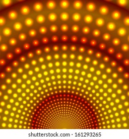 abstract background of shimmering circles.luminous design.neon effect.vector