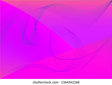 abstract background of shimmering colored shapes of a trend color on a dark background. Vector background