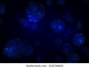 The abstract background shines, shimmers, sparkles with starlight. Mystical lighting. Vector illustration