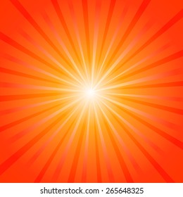 Abstract background of the shining sun-rays. Sun. Vector