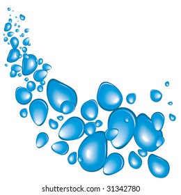 abstract background with shiny bubbles