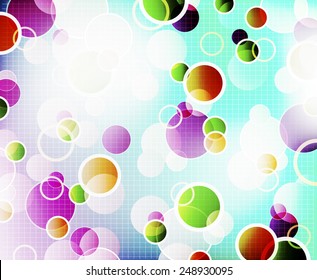 abstract background with shiny circles
