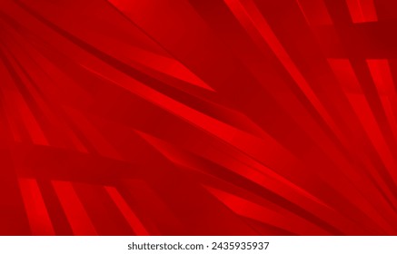 Abstract background with shiny curvy stripes. Wavy red ribbons backdrop. Modern rounded lines design for poster, banner, cover, brochure, corporate, presentation, website, flyer. Vector EPS10.