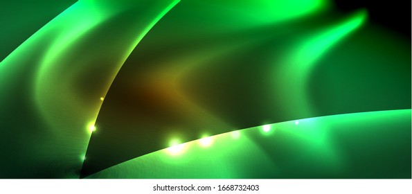 Abstract background. Shiny design neon waves with light effects, techno trendy design. Vector Illustration For Wallpaper, Banner, Background, Card, Book Illustration, landing page
