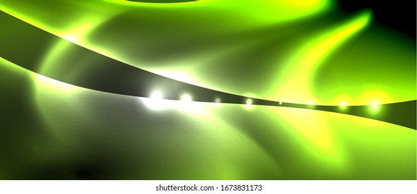Abstrakter Hintergrund. Schlaue Design Neonwellen mit Lichteffekten, techno-trendige Design. Vektorillustration-Illustration für Bildschirmhintergrund, Banner, Hintergrund, Karte, Buchillustration, Landungsseite