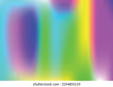 Abstract Background. Shiny Effect. Neon Geometric Brochure. Unicorn Light. Blue Retro Texture. Iridescent Texture. Holographic Gradient. Trendy Paper. Violet Abstract Background