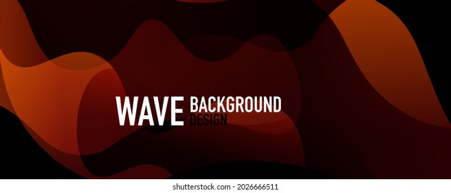 Fondo abstracto - gradientes de fluido brillante y ondas superpuestas. Ilustración vectorial para fondo de escritorio, pancarta, fondo, página de aterrizaje