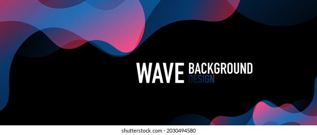 Fondo abstracto - gradientes de fluido brillante y ondas superpuestas. Ilustración vectorial para fondo de escritorio, pancarta, fondo, página de aterrizaje