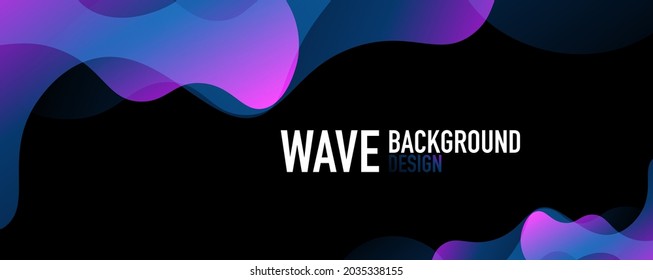 Fondo abstracto - gradientes de fluido brillante y ondas superpuestas. Ilustración vectorial para fondo de escritorio, pancarta, fondo, página de aterrizaje