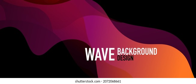 Fondo abstracto - gradientes de fluido brillante y ondas superpuestas. Ilustración vectorial para fondo de escritorio, pancarta, fondo, página de aterrizaje