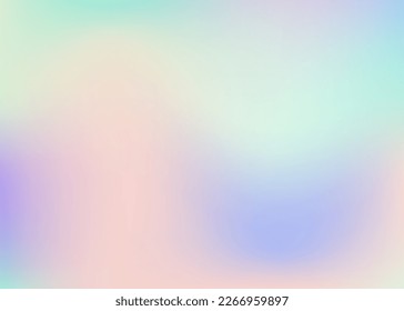 Abstract Background. Shiny Futuristic Template. Pearlescent Gradient. Holographic Gradient. Soft Design. Kawaii Cover. Trendy Card. Purple Blur Texture. Violet Abstract Background