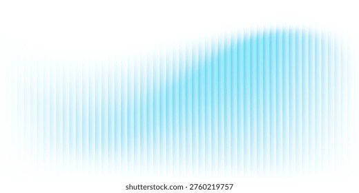 Abstract background with shiny glass ripple effect in blue and white gradient colors