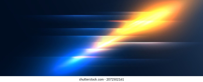 Abstract background with shiny  golden light effect.Vector illustration.