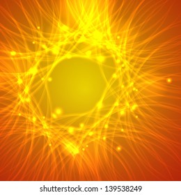 Abstract background with shiny particles. Ideally as background for business presentation, website or postcard.