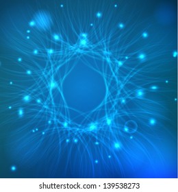 Abstract background with shiny particles. Ideally as background for business presentation, website or postcard.