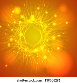 Abstract background with shiny particles. Ideally as background for business presentation, website or postcard.