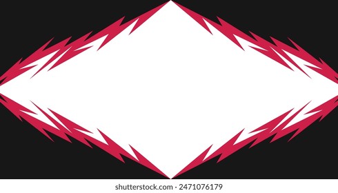 Fondo Abstractas con patrón de flecha de choque y relámpago y con área de espacio en blanco. Anuncio y fondo del juego