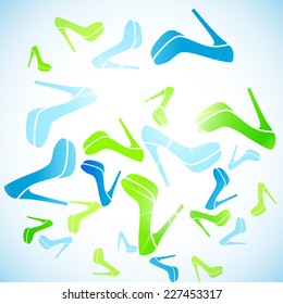 abstract background: shoe
