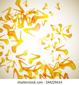 abstract background: shoe