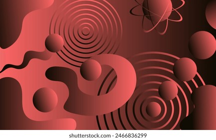 abstract background showing the components of dynamics and movement Vector