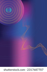 abstract background, signal wave background. graphic design work vertical blue-violet tones, media image of today's communication world.
