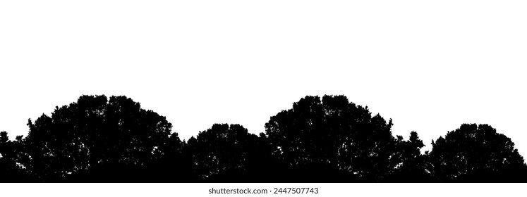 Abstract background silhouette trees. Natural pattern and copy space or empty. For advertisements, business cards, brochures and white background