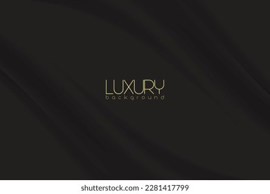 Abstract background with silk cloth texture, luxury satin curtain with waves and drapery. Elegant background vector illustration